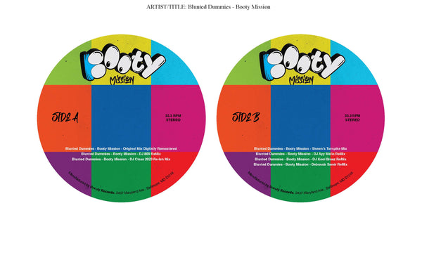 Blunted Dummies - "Booty Mission" YoYo Where Da Hoes At?  (Vinyl 12")